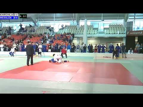 NJC 2019 Rovaniemi: U21 Men -66kg: KHIRCHILASHVILI - WESSLÉN