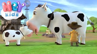 Корова Зорька - это развивающая детская песня, которая учит о пользе молока и о продуктах, которые получаются из молока: масло, сыр и