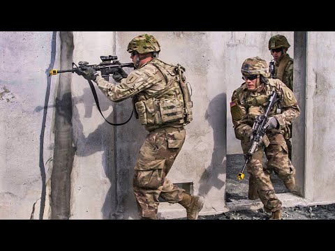 US Soldiers conduct Close Quarters Battle Drills