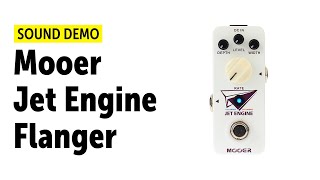 Video thumbnail for Mooer Jet Engine Flanger - Sound Demo (no talking) by Guitar Bonedo