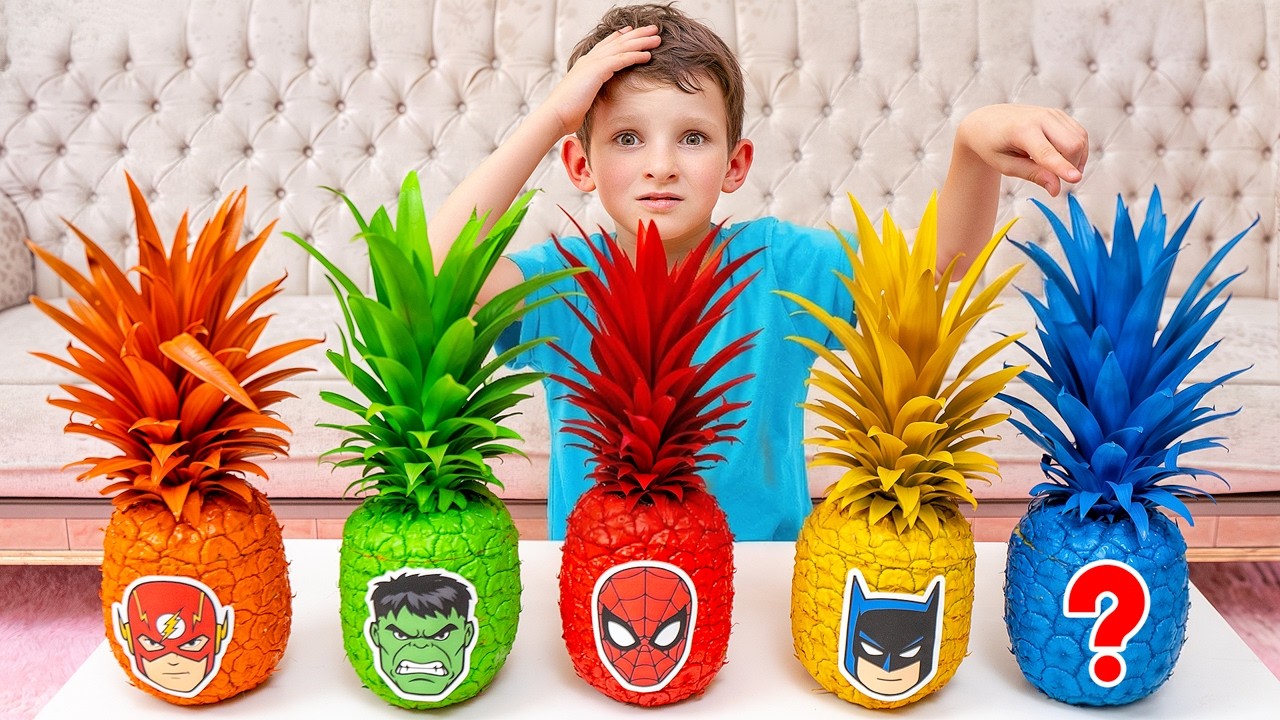 Magic Pineapples Turn Alex and Dasha into Superheroes!