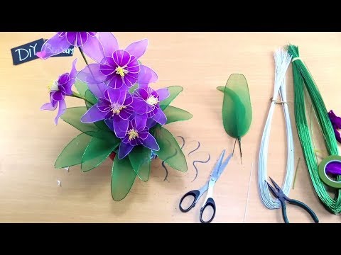 A tutorial on how to make Lily of the valley with simple chiffon