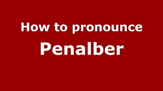 How to pronounce Penalber