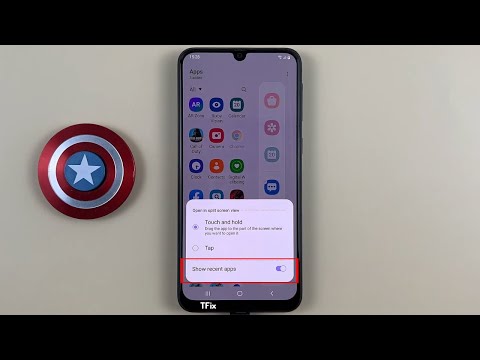 How to enable/disable Show recent apps in edge panel on Samsung M31 Android 12
