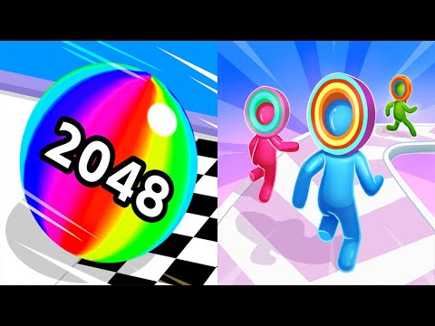 Ball Run 2048 VS Layer Man 3D - All Levels Gameplay Android iOS Ep 1