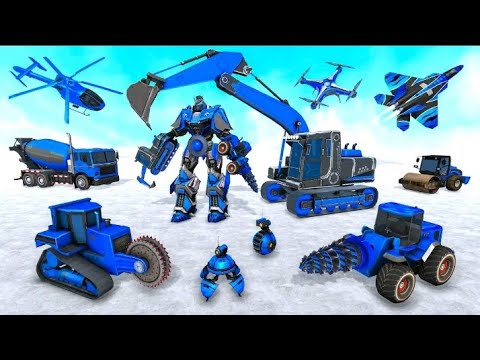 Snow Robot Contruction Car Transformer Games || Level 6 - Android Gameplay