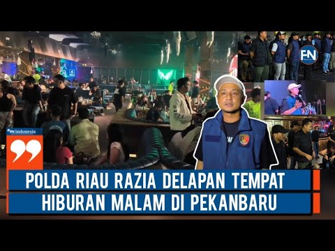 Polda Riau Razia Delapan Tempat Hiburan Malam di Pekanbaru
