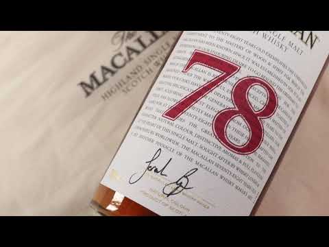 The Macallan Red Collection 78 Year Old Single Malt Scotch Whisky from a Speyside Whiskey Distillery