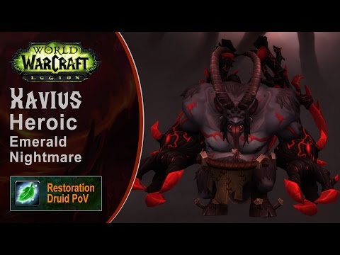 [LGN] Xavius, Heroic Emerald Nightmare, Restoration Druid PoV (Game Sounds Only)