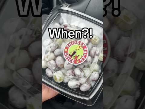 Now when did Chicken Salad Chick start doing this 🤯?!