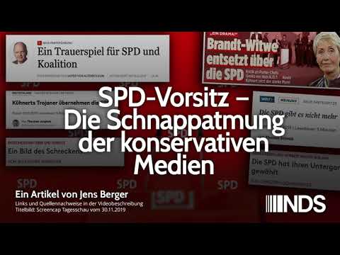 SPD-Vorsitz – Die Schnappatmung der konservativen Medien | Jens Berger | NDS | 02.12.2019