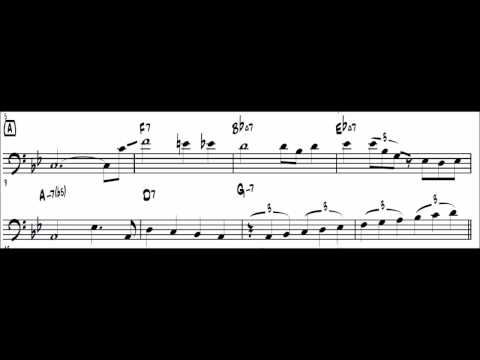 Autumn Leaves (monatural) Scott LaFaro Transkription