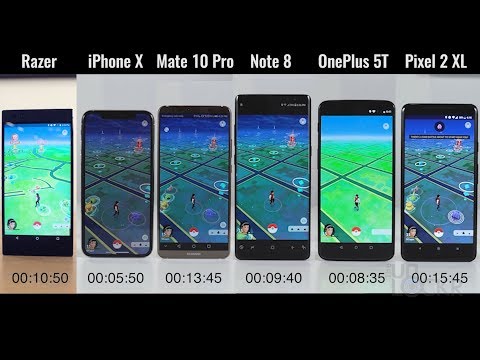 Speed Test: Razer Phone vs iPhone X vs OnePlus 5T vs Note8 vs Pixel 2XL vs Mate 10 Pro
