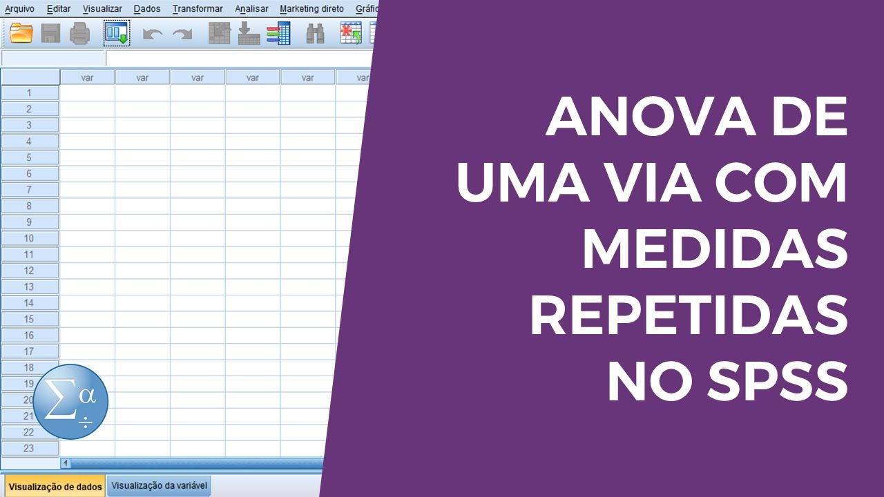 ANOVA 1 via com medidas repetidas no SPSS (Aula 7.1)