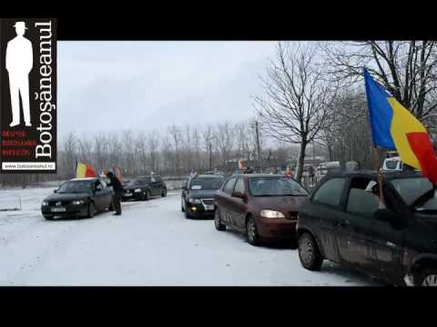 Protest pentru drumuri comuna Mihalaseni, judetul Botosani