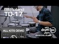 Roland TD-17 all kits demo with drum-tec Jam electronic drums