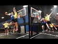 Sky Zone Made A Trampoline Basketball Court! 3v3 Basketball!