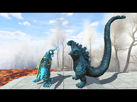 New Monster Megalon Ice Vs Monster Shin Godzilla Ice Death run  -Animal Revolt Battle Simulator