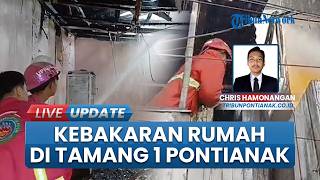 Lebaran Berujung Duka, 4 Rumah di Kawasan Gang Tamang 1 Pontianak Hangus Terbakar Si Jago Merah