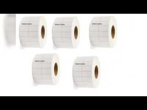 Plain white thermal receipt paper roll, gsm: less than 80 gs...