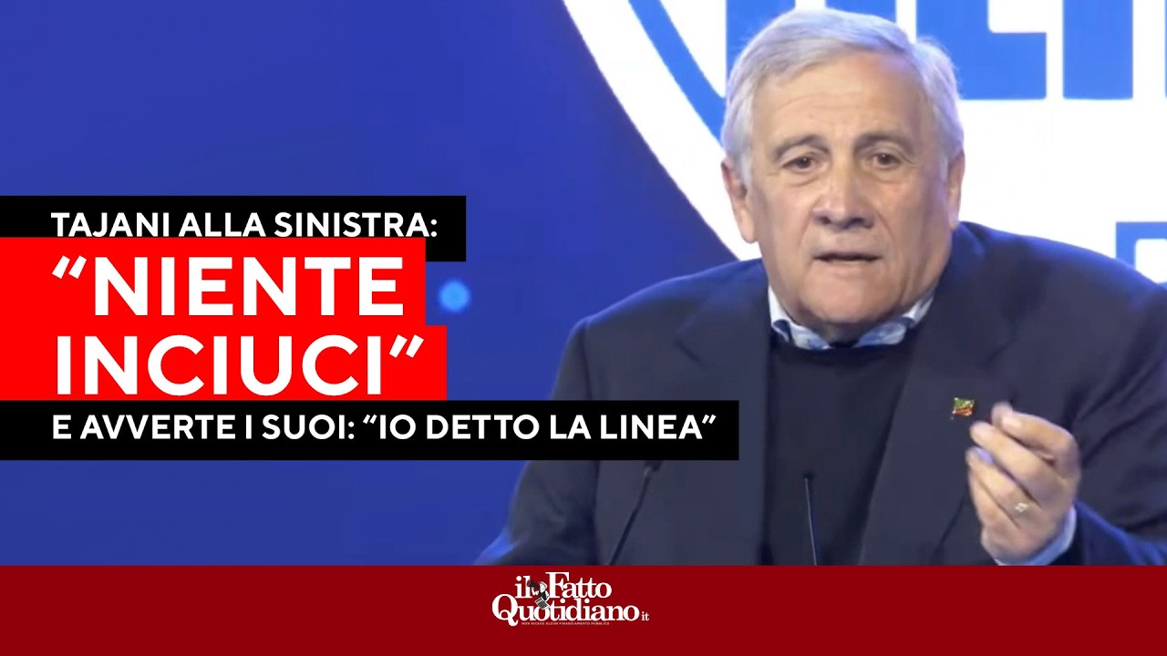 Tajani attacca: "Alla sinistra dico no a inciuci, vogliamo vincere elezioni e non pareggiare"