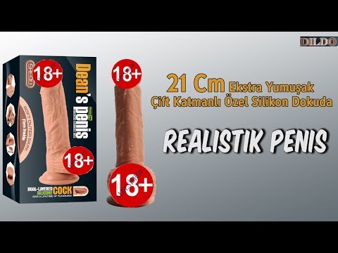 21 Cm Ekstra Yumuşak Çift Katmanlı Özel Silikon Dokuda Realistik Penis