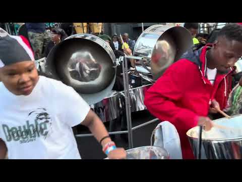 2024 UK Panorama - Ebony Steelband - How Ah Livin' (rehearsing on the drag)