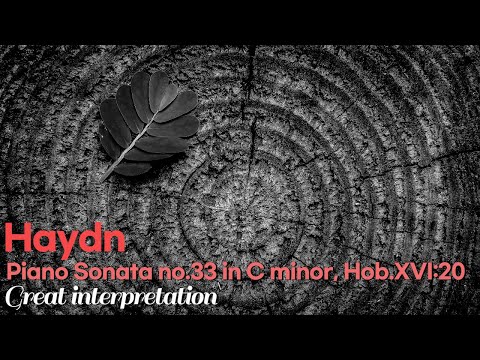 Haydn Piano Sonata no.33 in C minor, Hob.XVI:20. Great interpretation.