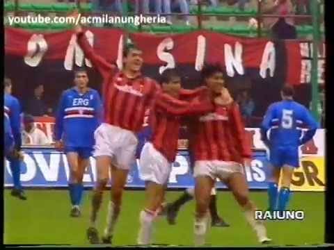 Serie A 1991/1992 | AC Milan vs Sampdoria 5-1 | 1992.04.05