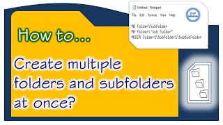 How to Create Folder and Subfolders at Once