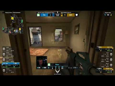 Keoz - 1vs2 clutch (CT - pre-plant situation) | top moments game | (CS:GO)