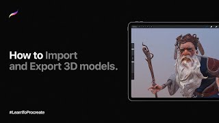 How to Import and Export 3D models in Procreate