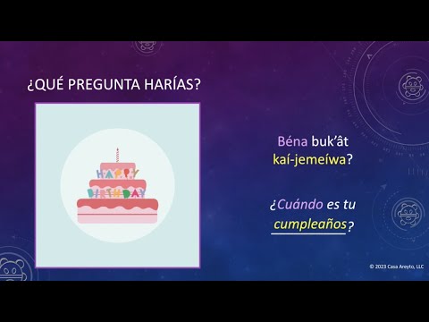 Let's Talk Taíno en español 77 - Pregunta en taíno: ¿Cuándo? ⌚️📆
