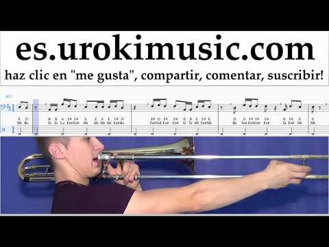 Tutorial de Trombón The Chainsmokers - Sick Boy Clases Notas um-ih927