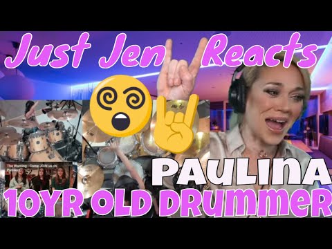 10yr old Paulina My Life Would Suck DRUM COVER Reaction | Paulina From The Warning Band Drum Cover