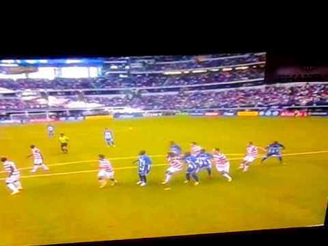 Honduras 1 vs USA 2 Honduras scores first goal.