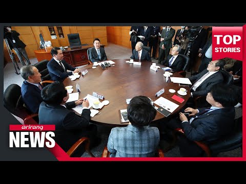 President-elect discusses Korea's economy over lunch with heads of six business organizations