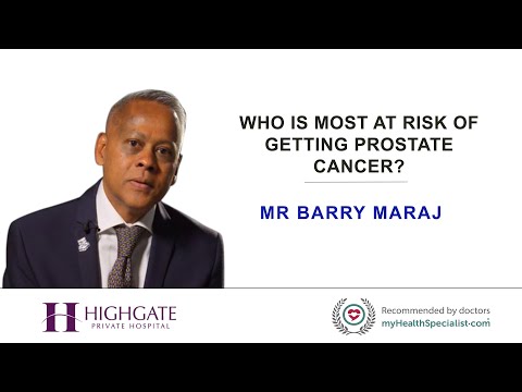 Who is most at risk of getting prostate cancer?