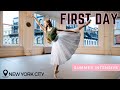 FIRST DAY At My NYC Ballet Summer Intensive Anxious Thrilled Sore Feet