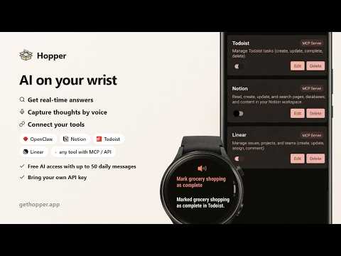 Hopper: AI Assistant on Wear OS