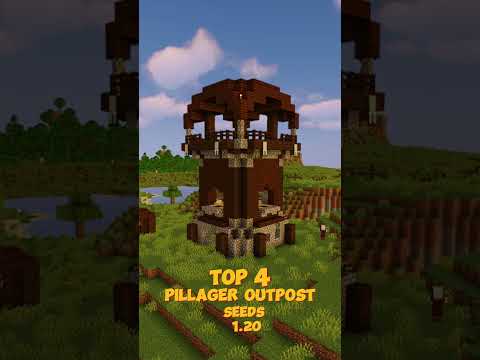 TOP 4 PILLAGER OUTPOST SEEDS 1.20 #short
