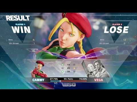 WinnerStaysOn SFV Losers Semi Final - Hurricane (Cammy) vs Jester Power (Vega) 11 02 2017