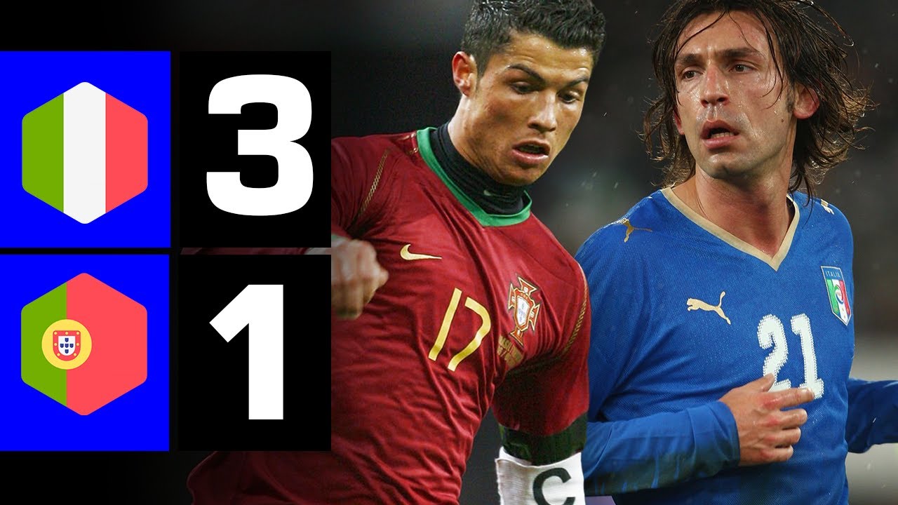 SHOW MEMORABILE! PIRLO e CANNAVARO annullano CR7 | ITA v PORTOGALLO 07/08