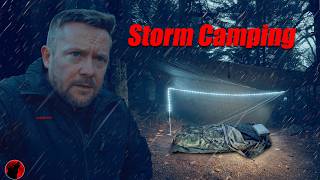 Not Alone - Heavy Rain Storm Camping in the Forest with an Intruder