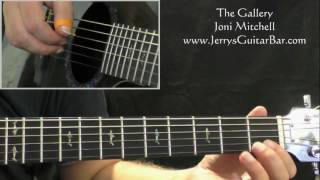 How To Play Joni Mitchell The Gallery (intro only)
