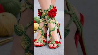 Beautiful Crochet high heels for women 💖 👠 #crochet #handmade #shorts #viral