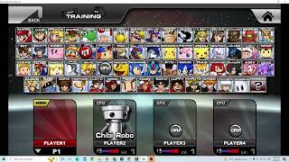 Super Smash Flash 2 Project B Patch 9 - All Characters (Who has the voice clip)