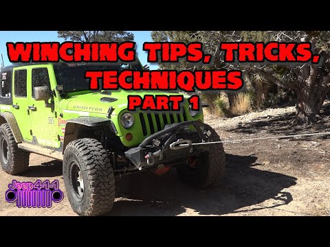 Winching Tips Tricks Techniques Part 1 Jeep 4-1-1 covers some of the basics of winching safety.