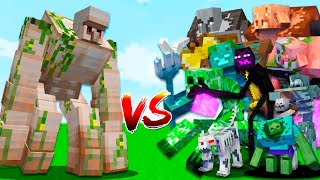 MUTANT GOLEM vs ALL MUTANT MINECRAFT ENDERMAN, WOLF, ZOMBIE, SKELETON MUTANT ULTIMATE TOURNAMENT