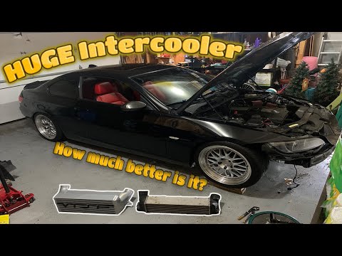 Installing 7.5\" VRSF Intercooler on my 335i!! (How to)